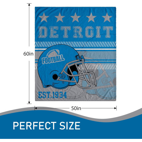 Fotballflanellpledd 50x60 tommer 2