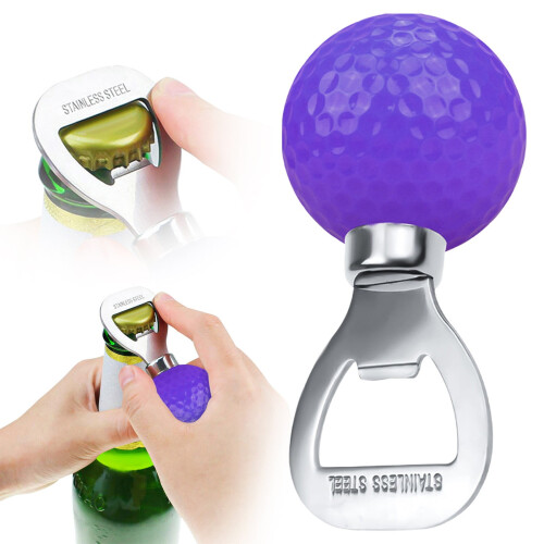 Flaschenöffner in Form eines Golfballs aus Edelstahl