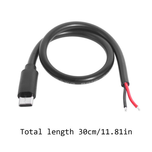 Typ-C-Ladekabel, robust, 35 W, 2-polig, offener Stecker 1