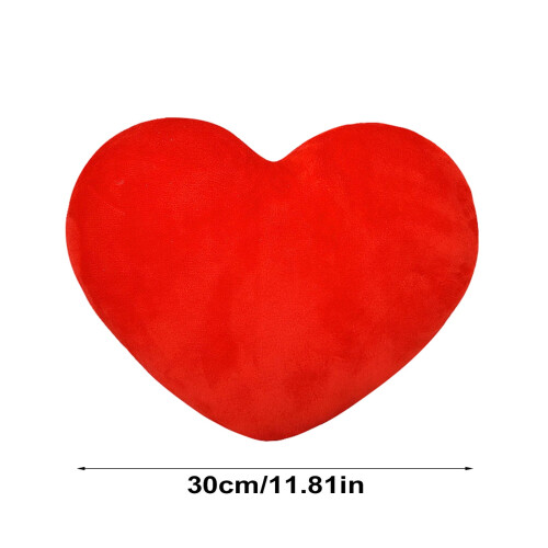 Heart Pillow 30 cm Sky Blue Plush Throw Cushion 1