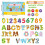 Ensemble d'aimants de réfrigérateur en forme de lettres de Noël, alphabet coloré 3