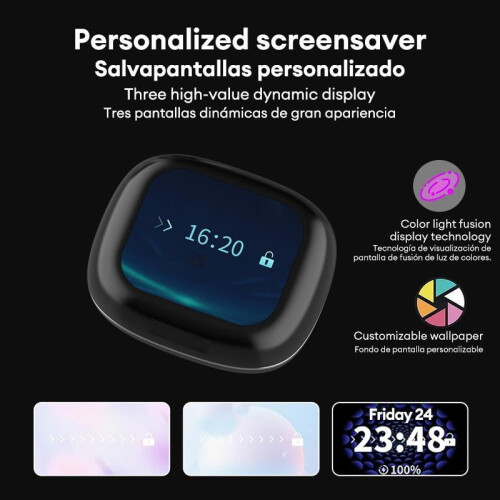 Intelligente oordopjes met touchscreen en ENC-microfoon 2