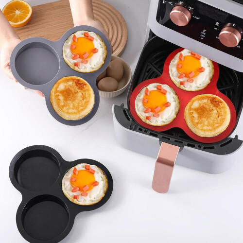Silikon Egg Bite Form Nonstick for Air Fryer 6-hulrom 2