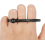 Ringgrößenmesser aus Kunststoff, schwarz, 1 Stück 3