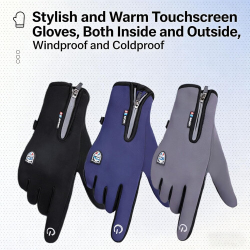 Thermische winddichte touchscreen handschoenen unisex maat L 2