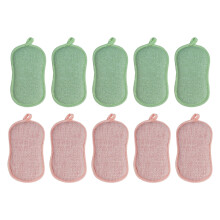 Éponges à récurer en laine d'acier inoxydable, lot de 10