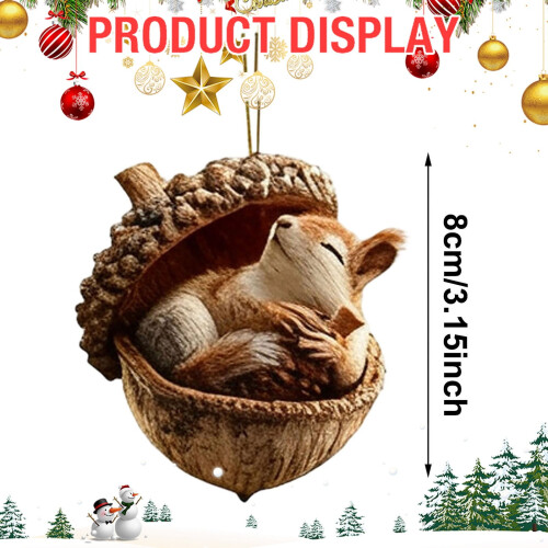 2D-Acryl-Tier-Weihnachtsbaumschmuck 2
