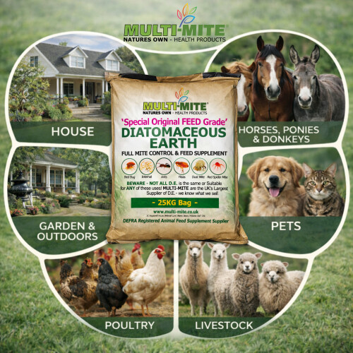 MULTI MITE 25kg Feed Grade DE - Diatomaceous Earth Powder 2