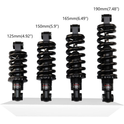 Αμορτισέρ πίσω MTB 125/150/165/190mm, ανάρτηση XC με ελατήρια πολλαπλών ταχυτήτων – Συμβατό 1