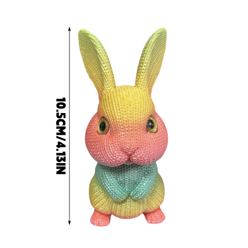 Plüschhase, weiches Stofftier, realistisches, sitzendes Hasen-Design, ideal als Dekoration oder Geschenk. 1