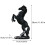Statue de cheval debout, sculpture décorative noire, 30 cm 2