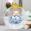 Golden Easter Flat Glass Ornament for Hanging – Spring 3