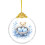 Golden Easter Flat Glass Ornament for Hanging – Spring 4