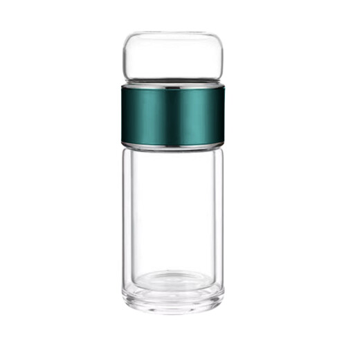 Glas teinfuserkopp dubbelväggig med lösbladsinfuser 2