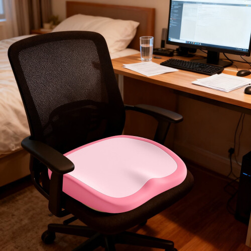 Voksen bilsædepude memory foam 15,7 tommer gul 2