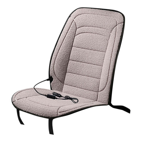 Almofada de assento de carro aquecida 24V, 45–65, com faixa elástica.