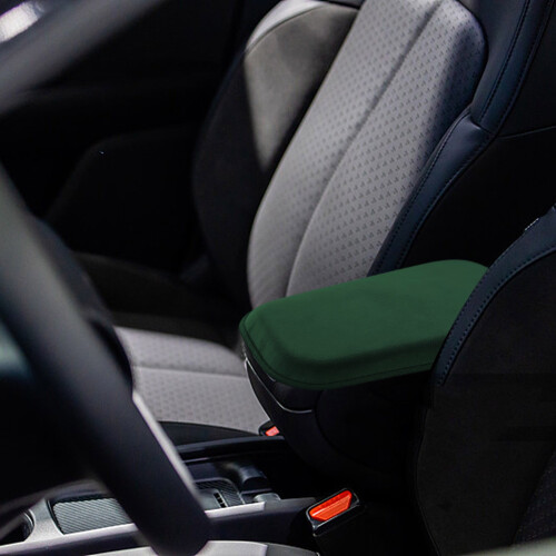Cuscino poggiabracciolo per auto, imbottito e rinforzato, accessorio per interni auto.