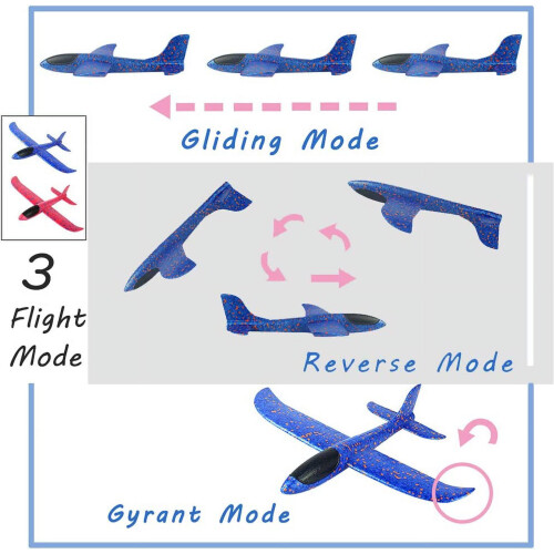 Skumglider-stuntfly til børn 3+ 4 stk. 2