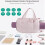 Τσάντα Luvy, τσάντα Crush Bow Tote, κομψή τσάντα χειρός, αδιάβροχη καπιτονέ τσάντα ώμου με 2