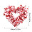 Heart-Shaped Valentine's Wreath 40 x 37 cm 2