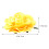 Κλιπ μαλλιών Minkissy Yellow Rose Flower με καρφίτσα, αξεσουάρ λουλουδιών για γάμους, χορούς 2
