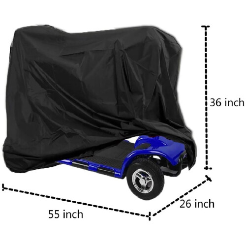 Electric Scooter Waterproof Cover Protective Black 2