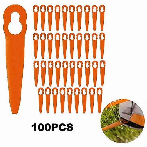 100 lames de rechange pour tondeuse à gazon STIHL Polycut2-2ABS