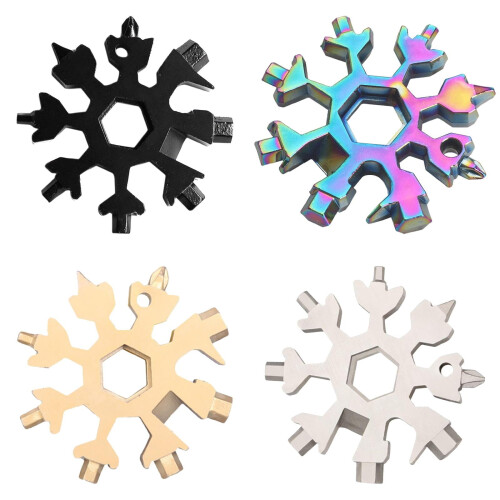 18-in-1 Snowflake Multitool van roestvrij staal