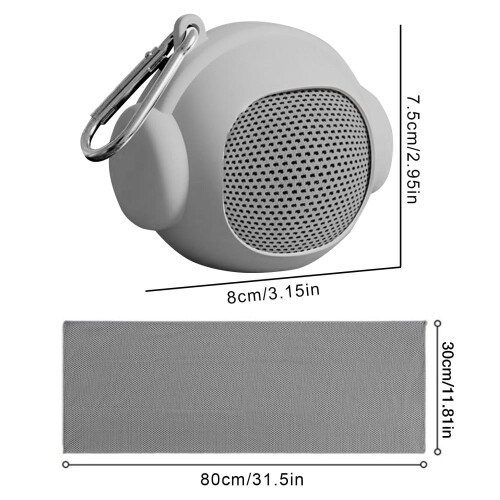 Kylande nackhandduk – polyester-bomull, 80x30cm 1