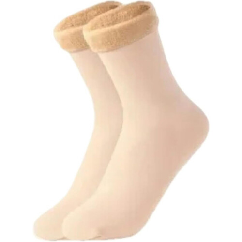 Ζεστές θερμικές κάλτσες Unisex, μαλακές χειμωνιάτικες βελούδινες κάλτσες για