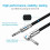 6.35mm Guitar Cable Professional Instrument Cord Right Angled Double Shielded 7