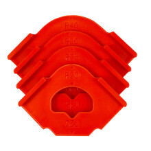 4pcs ABS Corner Router Templates Craftsmanship Angles Guide for Woodworking R20 to R40 Quick Positioning Jigs