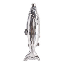 304Stainless Steel Fish Shape Flask 5Oz Portable Cocktails and Beverage Flagon for Wine Enthusiasts and Party Hosts