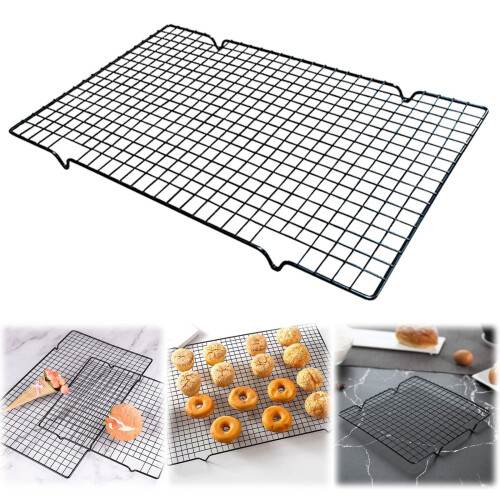 Durable Grid Wire Baking Rack – Multipurpose for Baking, Grilling, Roasting | Dishwasher Safe | Fits Standard Jelly Roll Pans 1