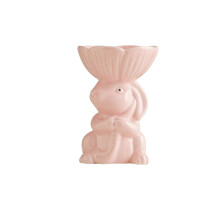 Easter Ceramic Bunny Candy Dish,Easter Rabbit Shaped Dessert Bowl Snack Serving Tray Nut Dish Container for Easter Party Supplies