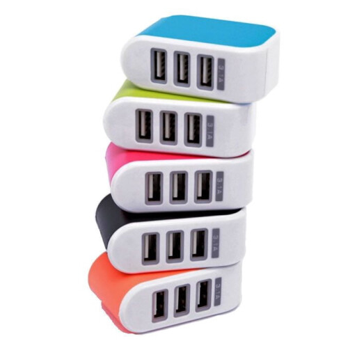 Vegglader med 3 USB-porter 1
