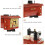 Jewelry Musical Box Dark Red ABS 1Set Rectangular Vintage Design 5