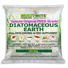 MULTI MITE 1KG Feed Grade DE - Diatomaceous Earth