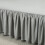 Geplooide bedrok beige 78x80+14 inch polyester 4