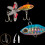 Stück Long Shot Rotating Tail Vibration Bait Spinner Spoon Angelköder Jigs Tractor Leads Hard Face 7