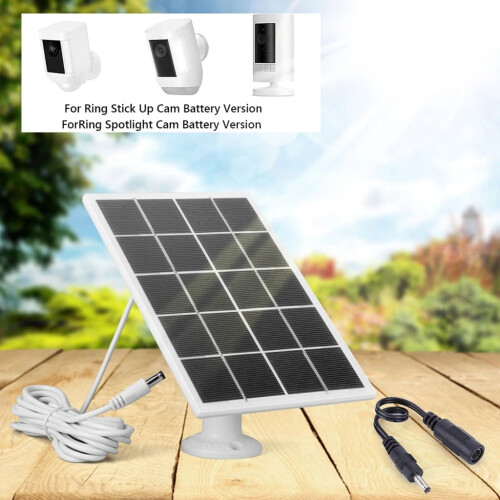 Yammee Solar Panel 5.5mm 3.5mm Rings Solar Panel for Security Camera Rings Solar Panel 2