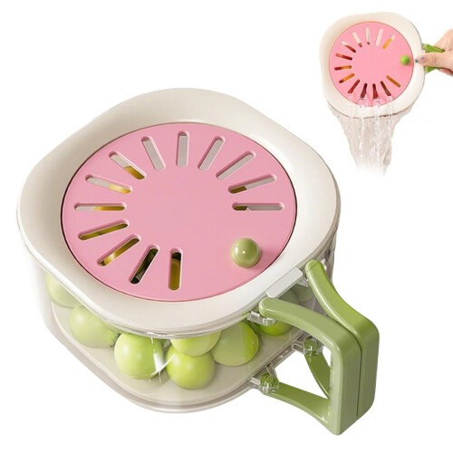 Fruit and Veggie Washing Bowl with Strainer 1 pc 1