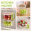 Fruit and Veggie Washing Bowl with Strainer 1 pc 8