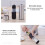 Automatic Electric Pepper Grinder, Stainless Steel, One-Hand Push-Button, Adjustable Coarseness, Refillable, Battery Operated, Silver 7
