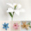 Hand-Knitted Crochet Lily Flower 40cm White 4