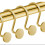 Gold Rustproof Shower Curtain Hooks (6pcs), Compatible with Standard Shower Rods 5