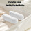 Boîte de rangement portable en plastique, design compact et fin (1 pièce) 4