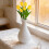 Yellow Tulip Artificial Bouquet 6 pcs for Home Decor 7