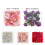 Fondo de pared de flores artificiales Panel de rosas de seda 1.15 pies 3