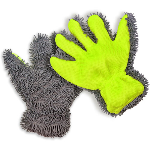 QMX mikrofiber biltvättsvantar repfria 3-pack 1